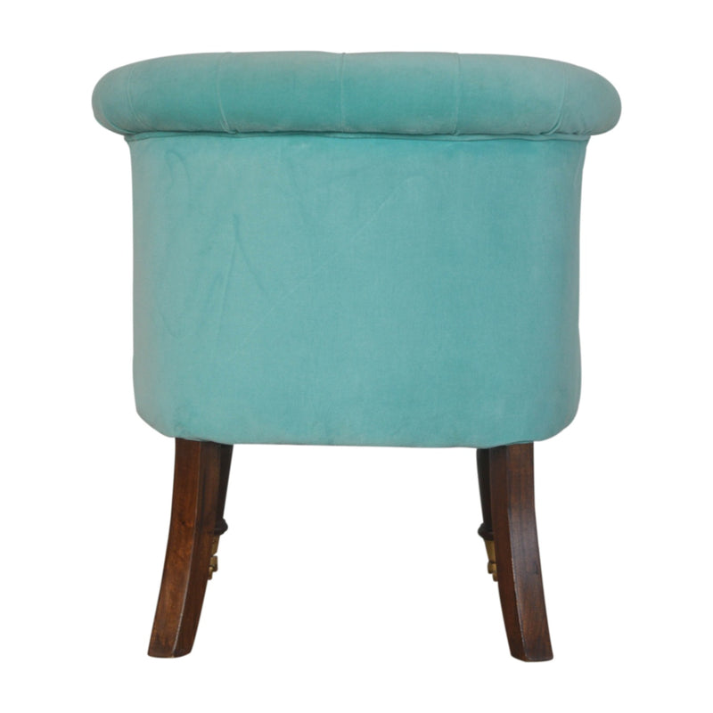 Velvet Mini Throne - Fresh Turquoise