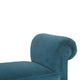 You and Me Velvet Embrace Bench – Teal