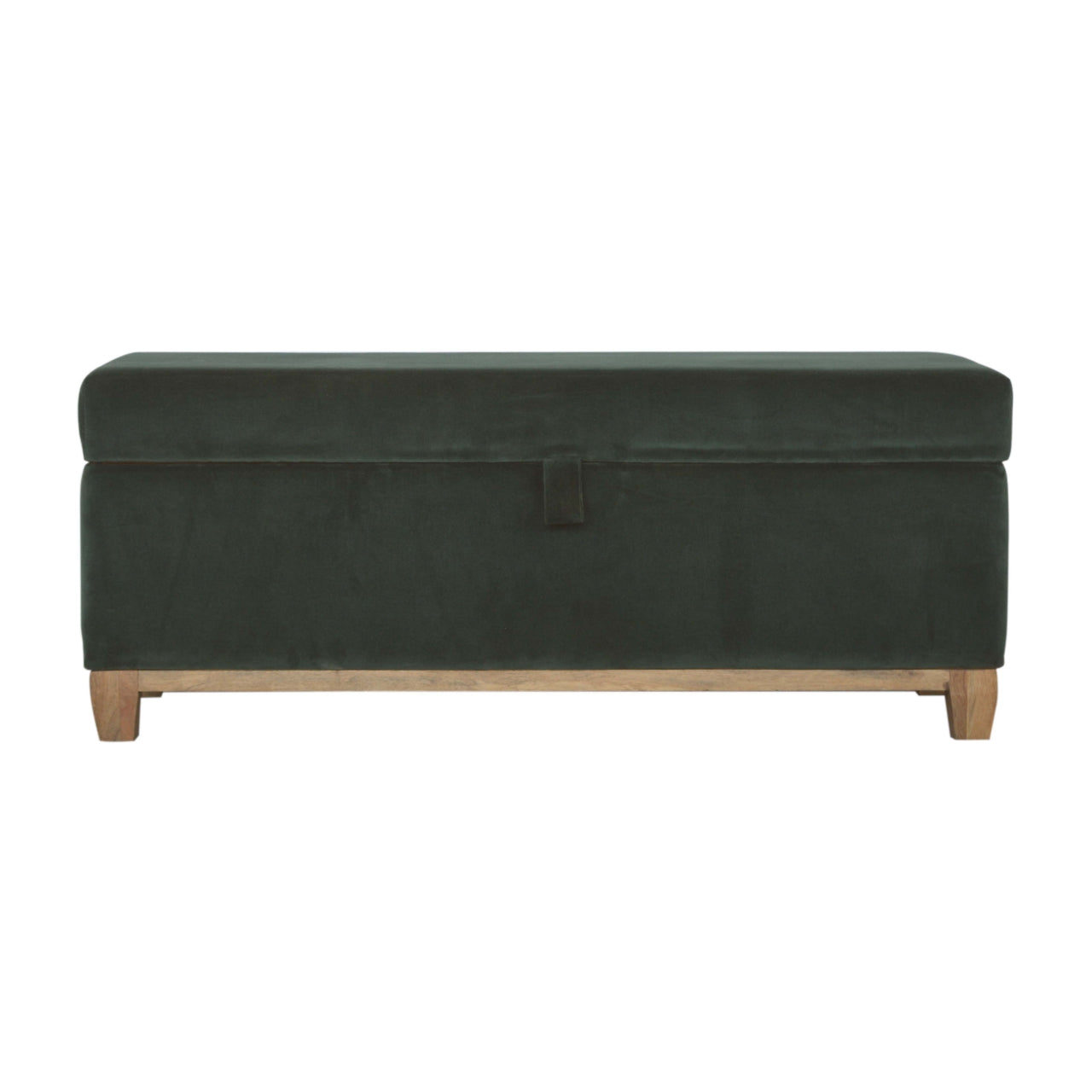 Slam Dunk Velvet Storage Box - Forest Green