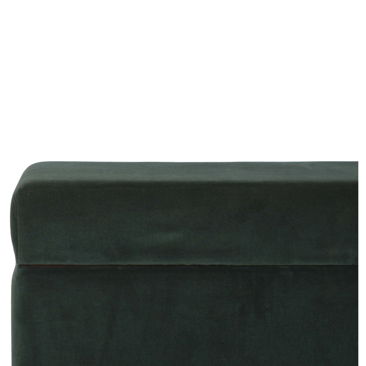 Slam Dunk Velvet Storage Box - Forest Green