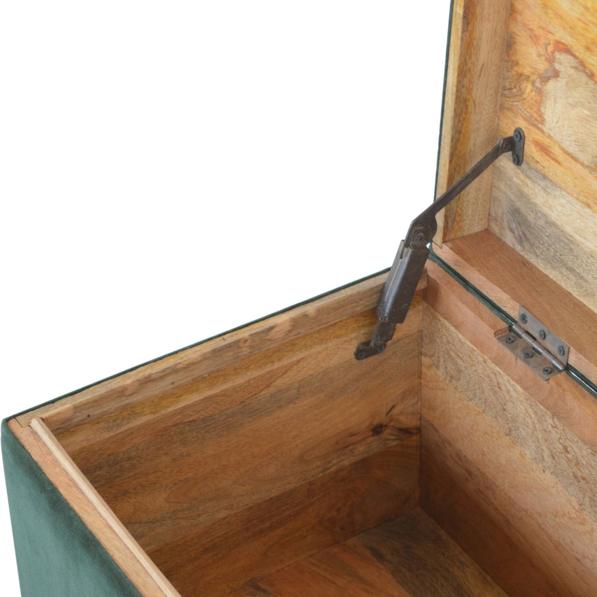 Slam Dunk Velvet Storage Box - Forest Green