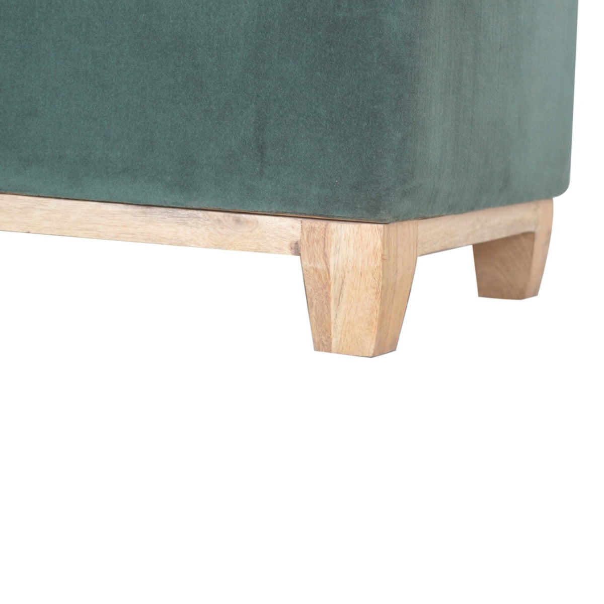 Slam Dunk Velvet Storage Box - Forest Green