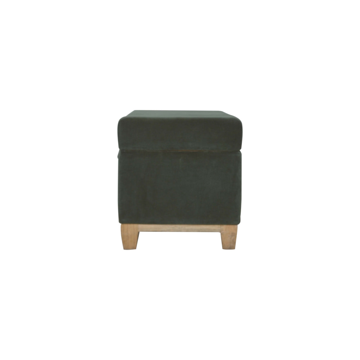 Slam Dunk Velvet Storage Box - Forest Green