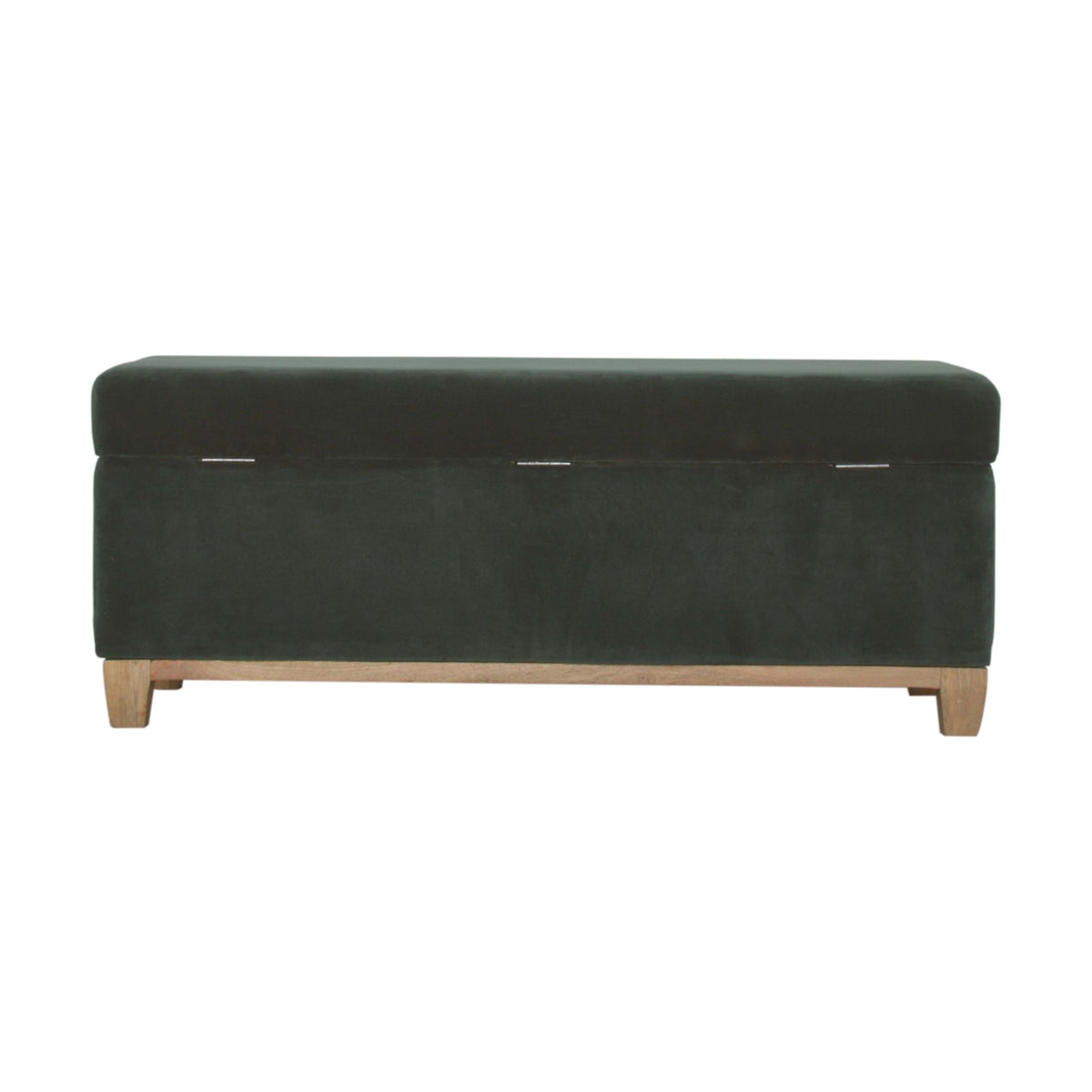 Slam Dunk Velvet Storage Box - Forest Green