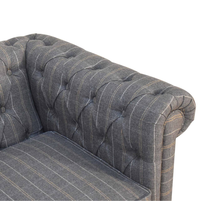 Chesterfield 2-Seater Pewter Tweed Sofa