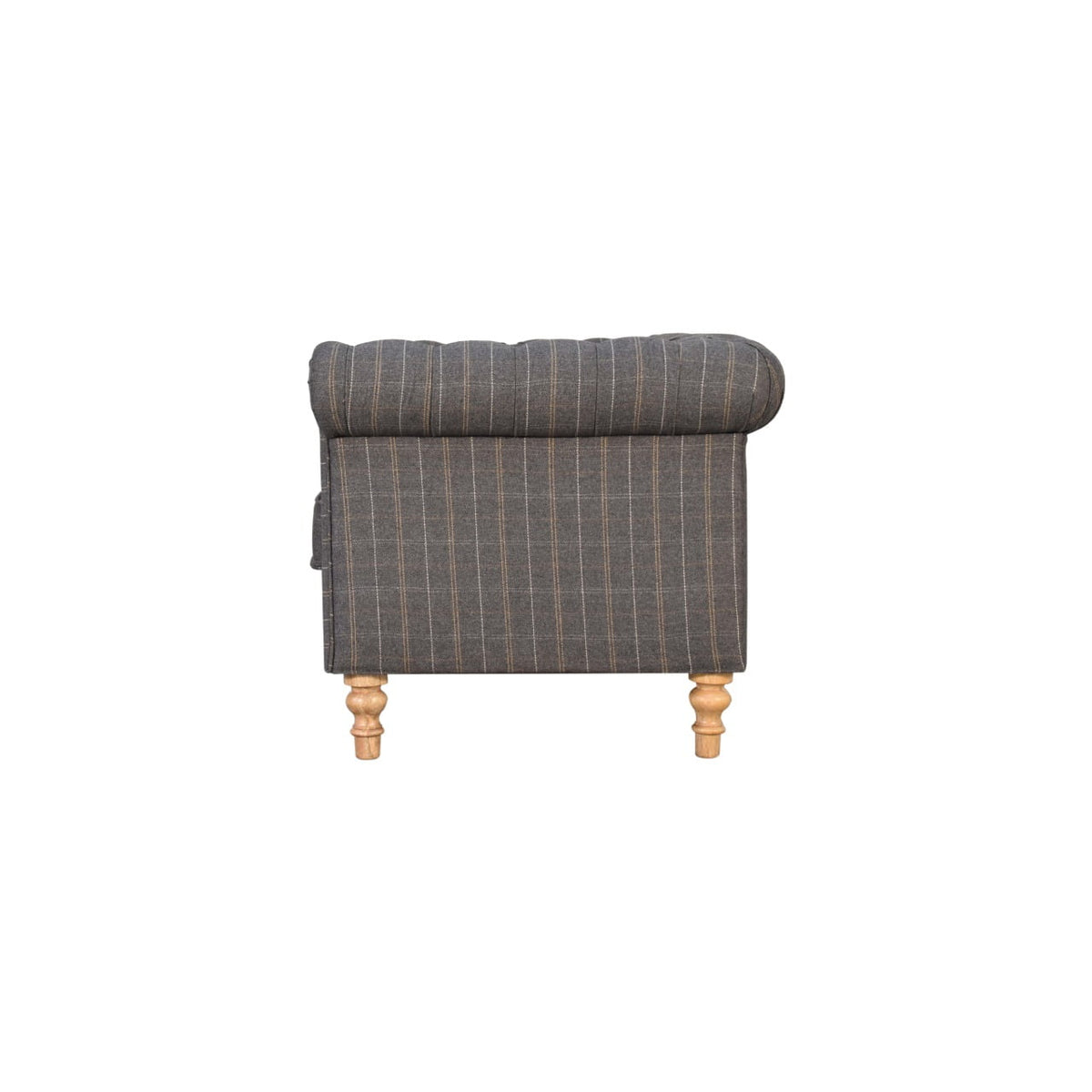 Chesterfield 2-Seater Pewter Tweed Sofa