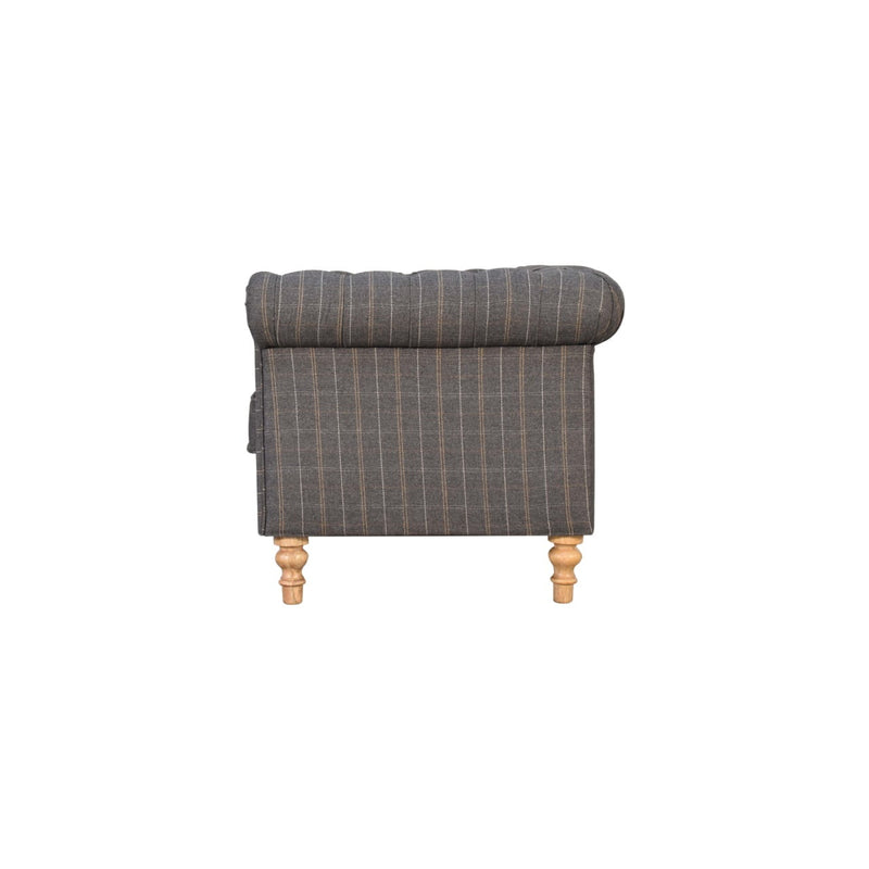 Chesterfield 2-Seater Pewter Tweed Sofa