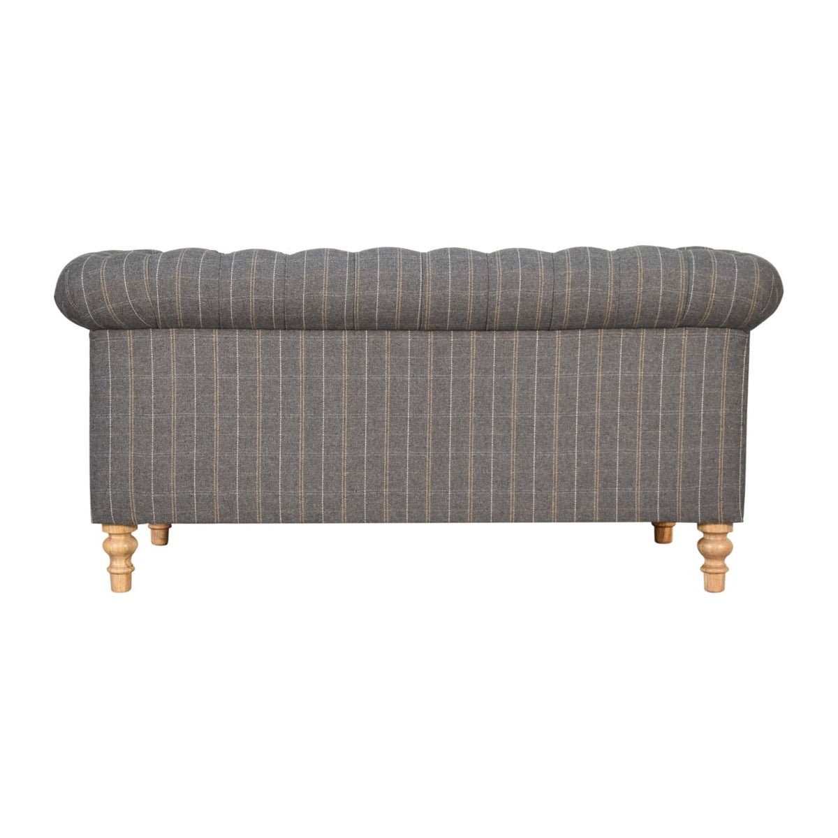 Chesterfield 2-Seater Pewter Tweed Sofa