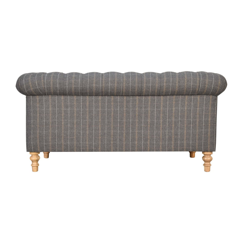 Chesterfield 2-Seater Pewter Tweed Sofa