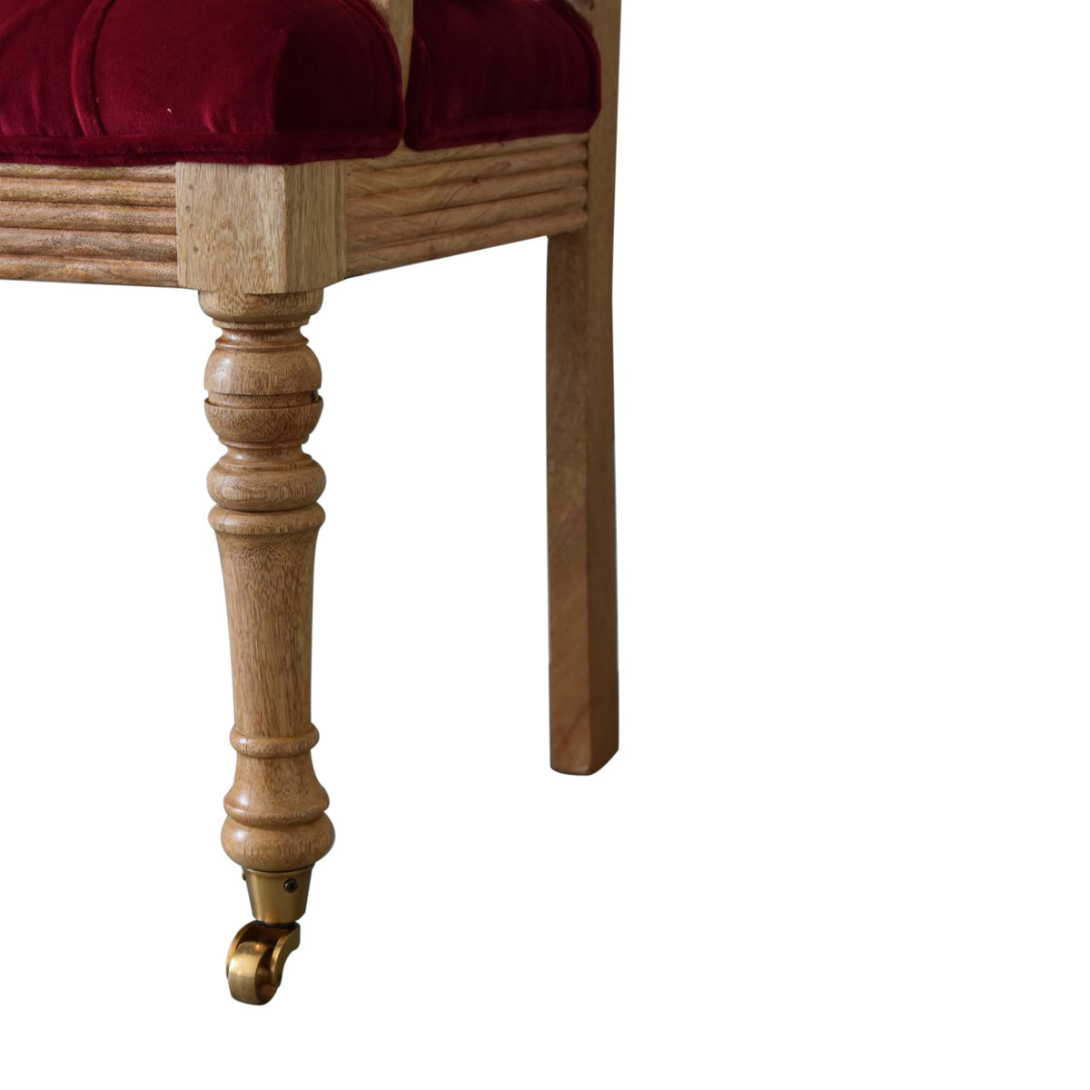 Ruby Red Velvet Love Seat