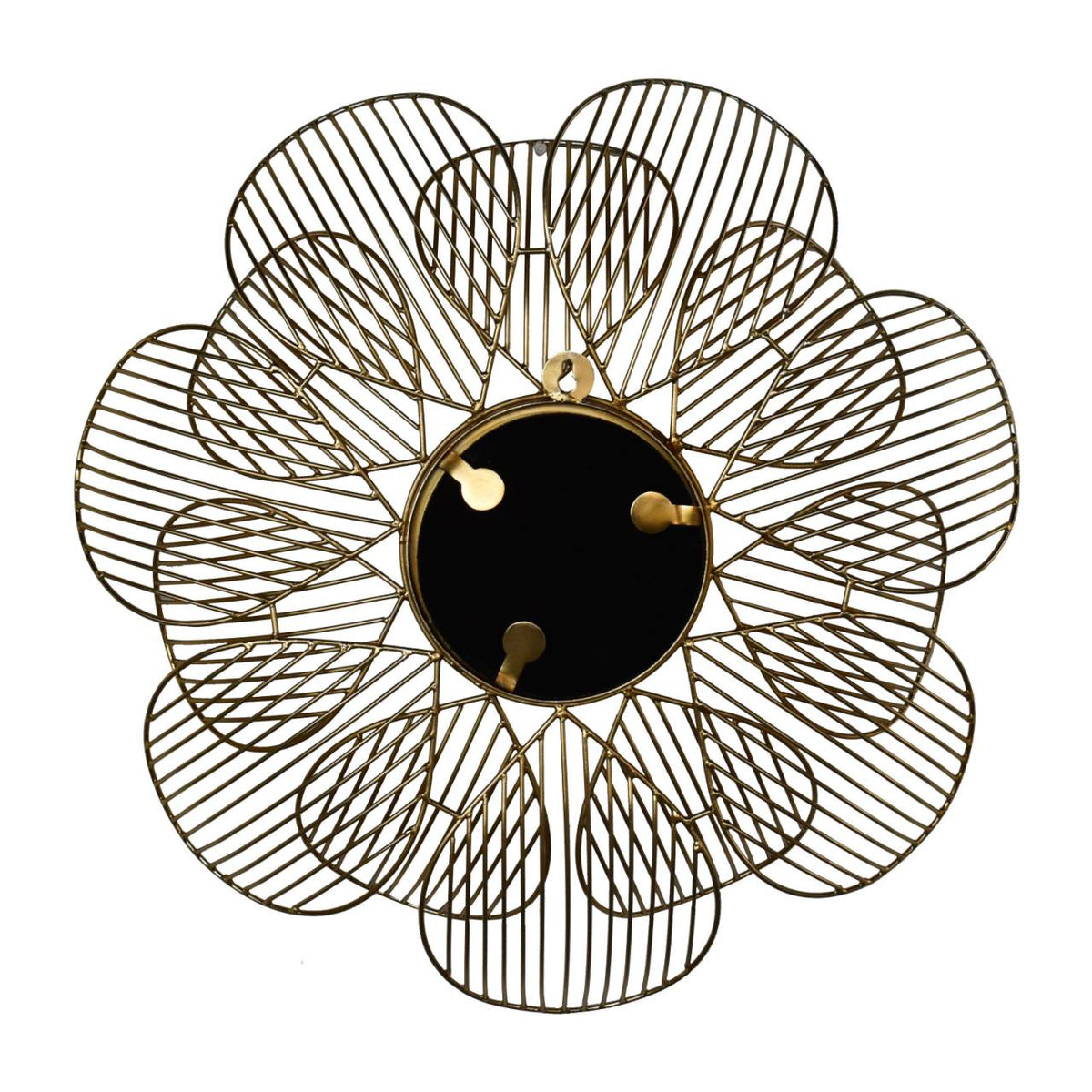 Golden Petal Mirror Frame