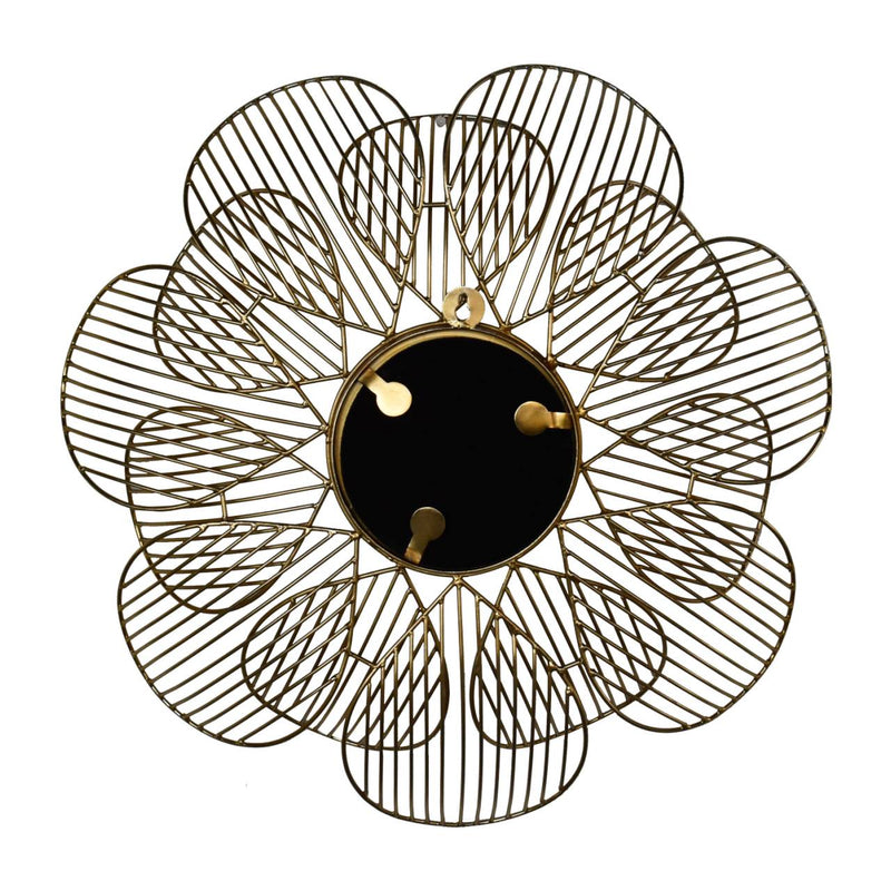 Golden Petal Mirror Frame