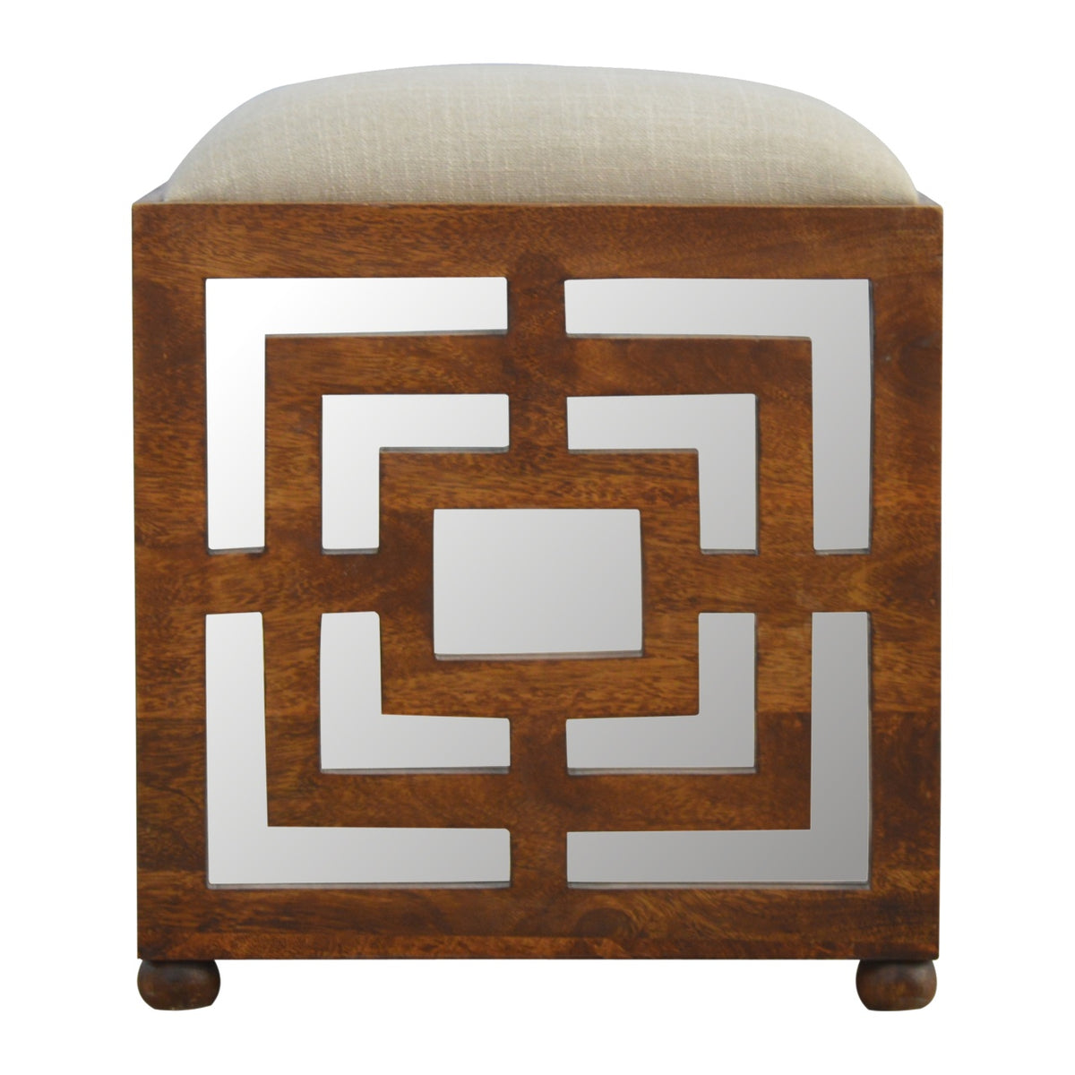 Linen Carved Seat
