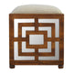 Linen Carved Seat