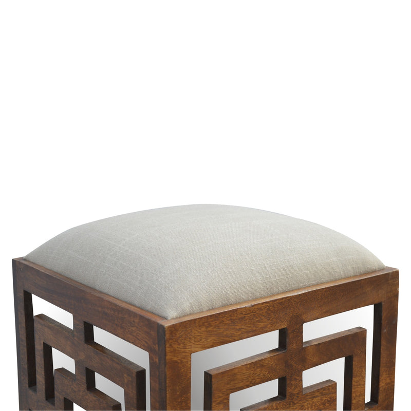 Linen Carved Seat