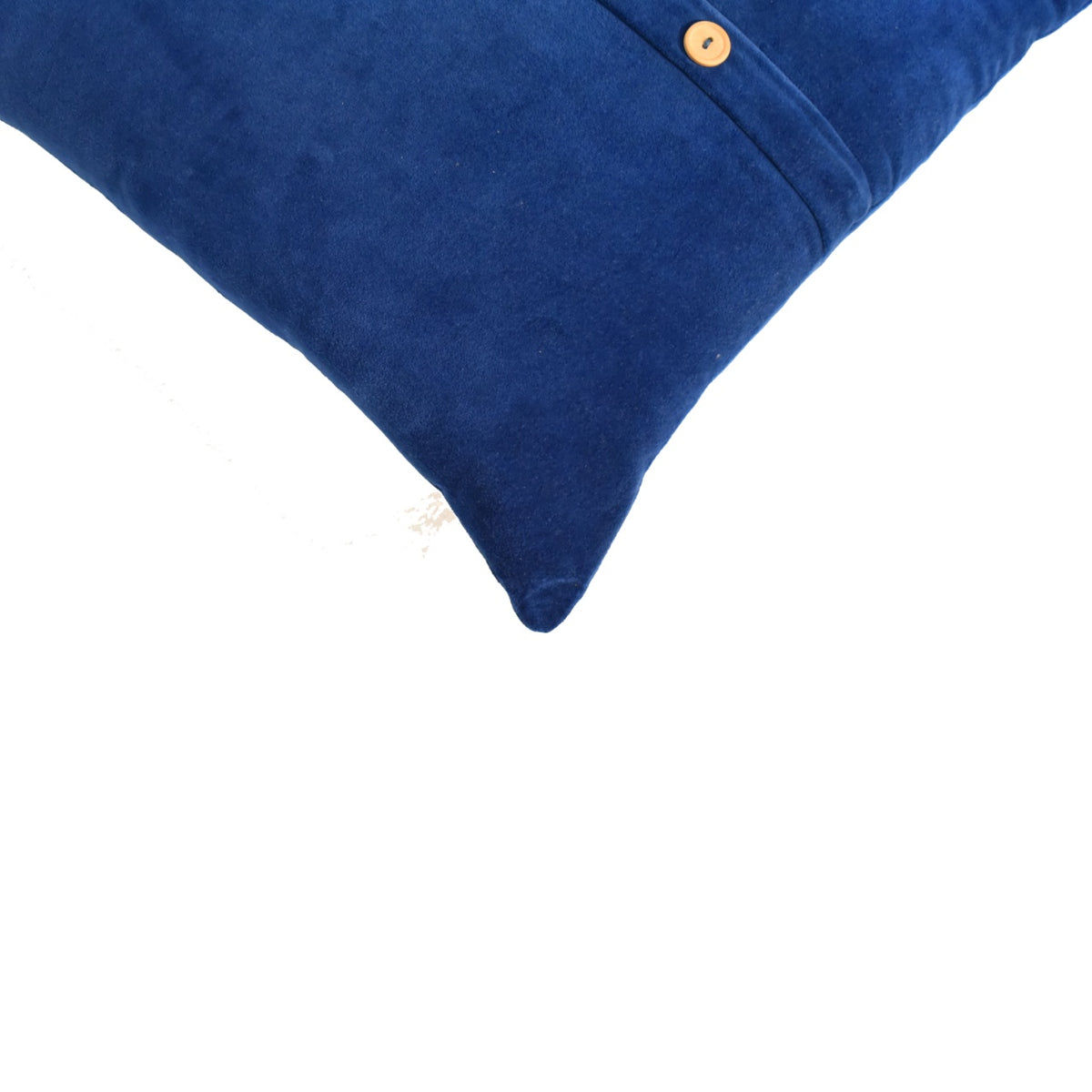 Velvet Nest Cushions -  Set of 2 - Royal Blue