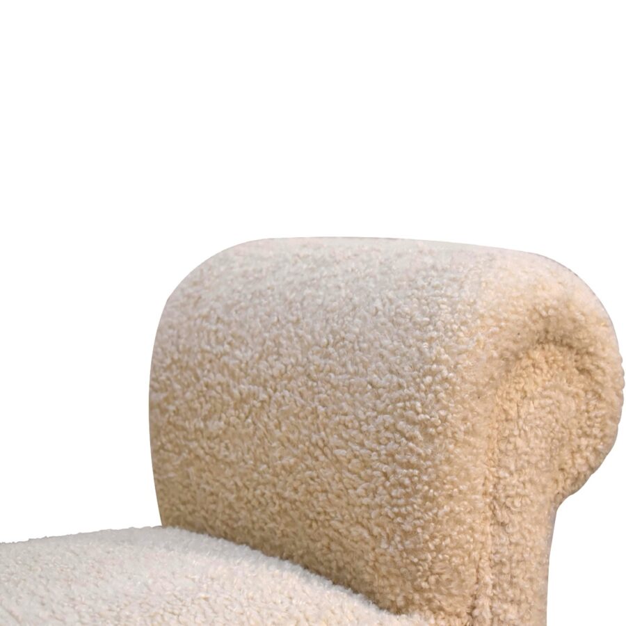 You and Me Embrace Bench – Cream Boucle
