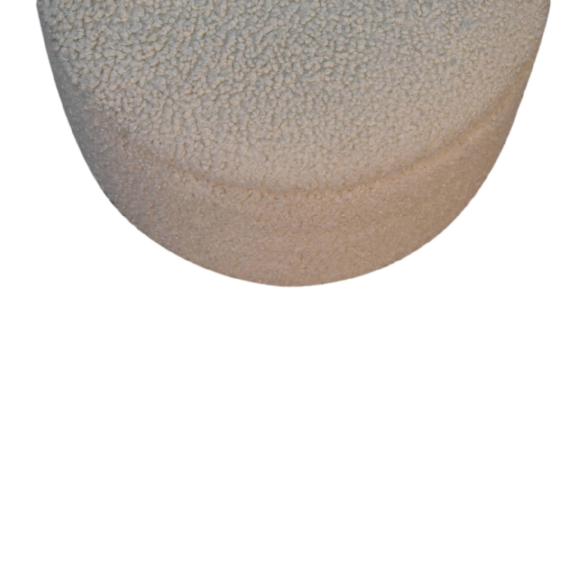 Slam Dunk Footstool – Cream Bouclé