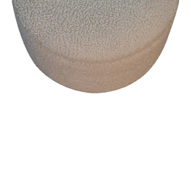 Slam Dunk Footstool – Cream Bouclé