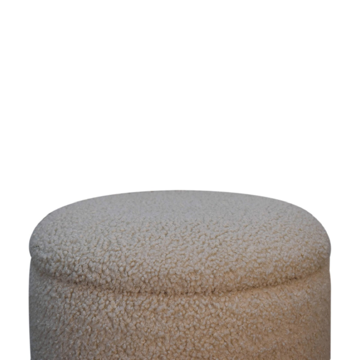 Slam Dunk Footstool – Cream Bouclé