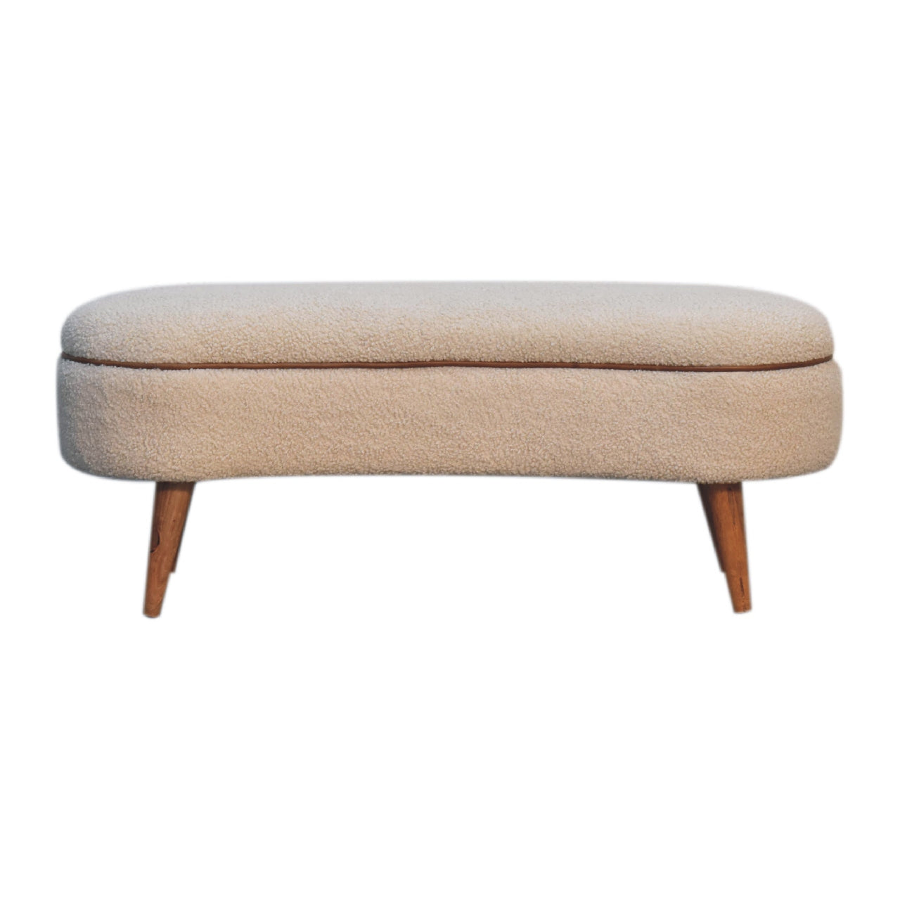 Serenity Bench - Cream Boucle