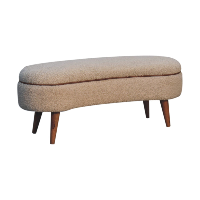 Serenity Bench - Cream Boucle