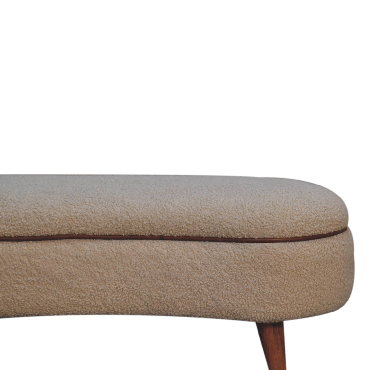 Serenity Bench - Cream Boucle