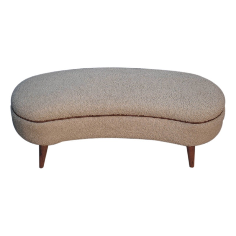 Serenity Bench - Cream Boucle