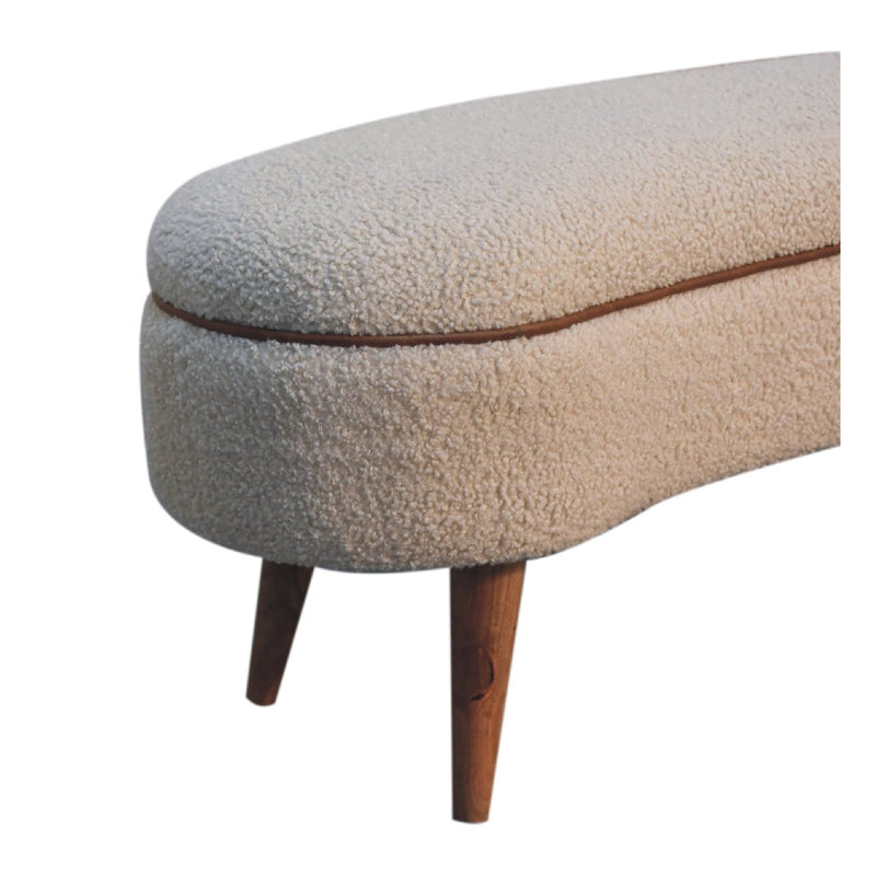 Serenity Bench - Cream Boucle