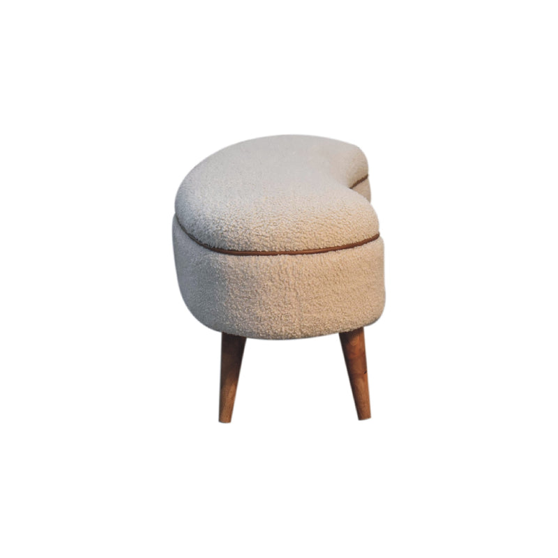 Serenity Bench - Cream Boucle