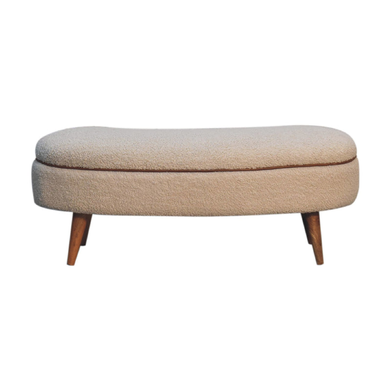 Serenity Bench - Cream Boucle