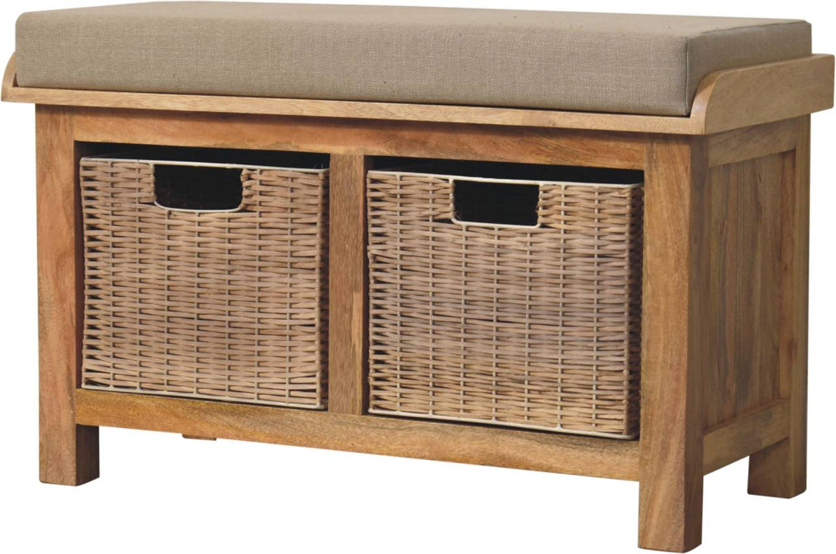 Kick Off! Linen Basket Bench