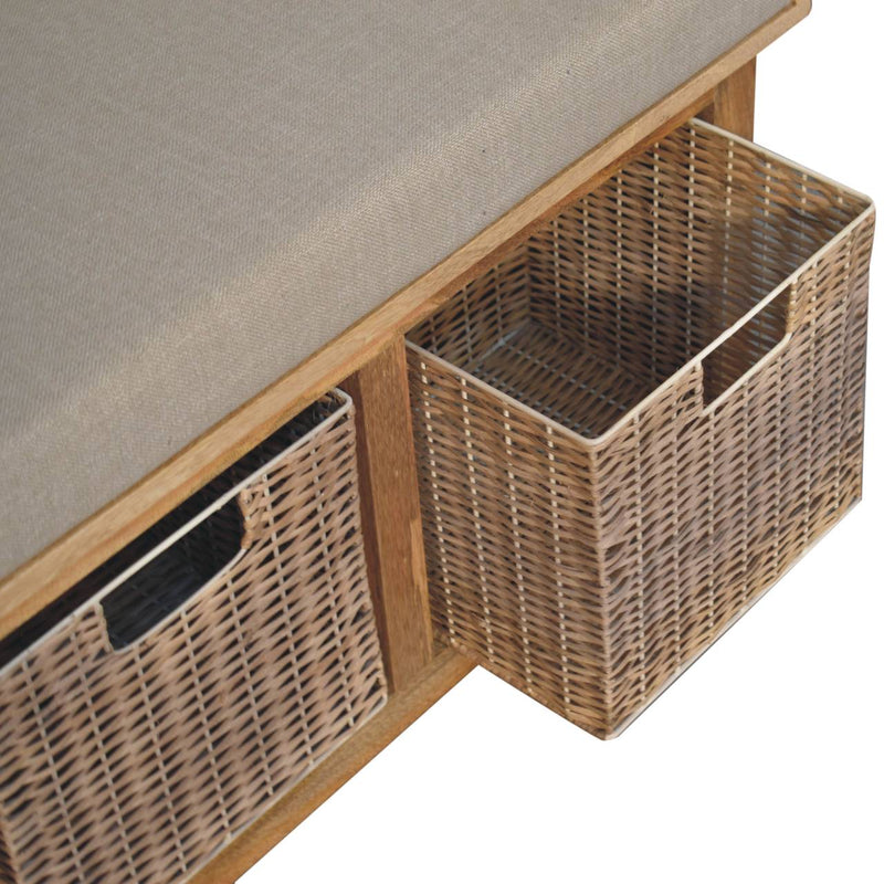 Kick Off! Linen Basket Bench