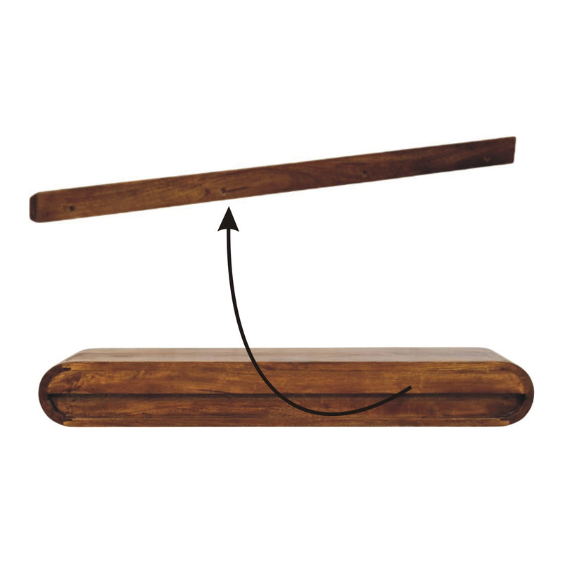 Cloud 9 Floating Media Unit- Chestnut