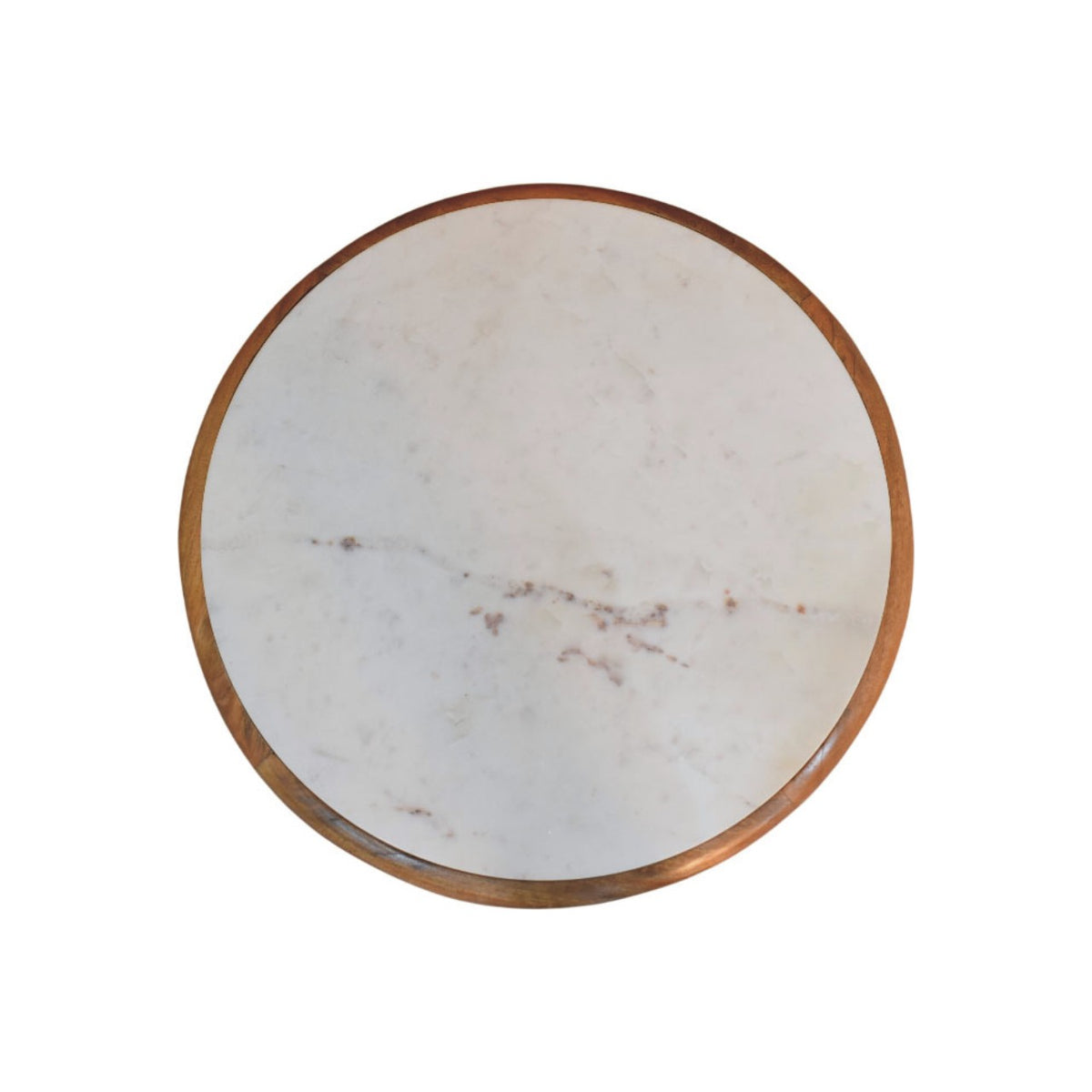 Full Moon Coffee Table - solid wood and marble