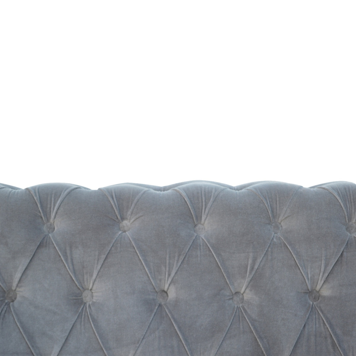 The Iconic Velvet Chesterfield Sofa - Silver Grey