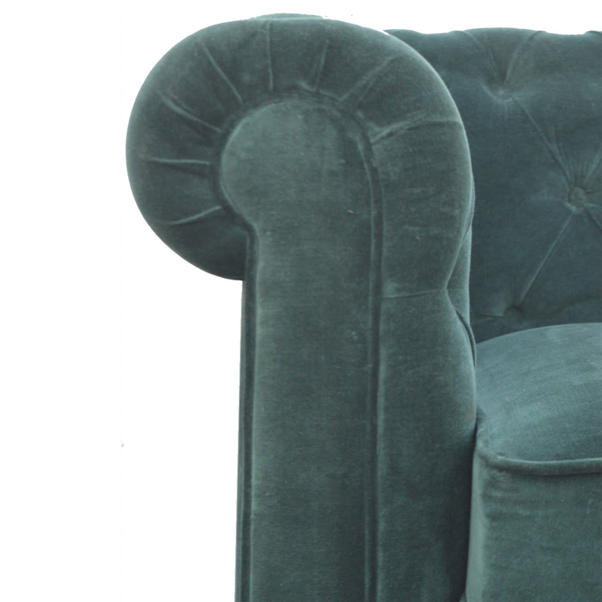The Iconic Velvet Chesterfield - Forest Green
