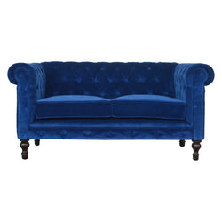 The Iconic Velvet Chesterfield Sofa - Royal Blue