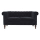 The Iconic Velvet Chesterfield - Jet Black