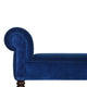 You and Me Velvet Embrace Bench – Royal Blue