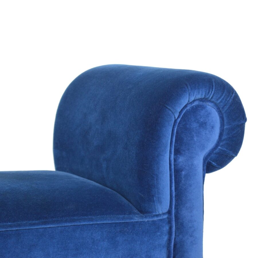 You and Me Velvet Embrace Bench – Royal Blue