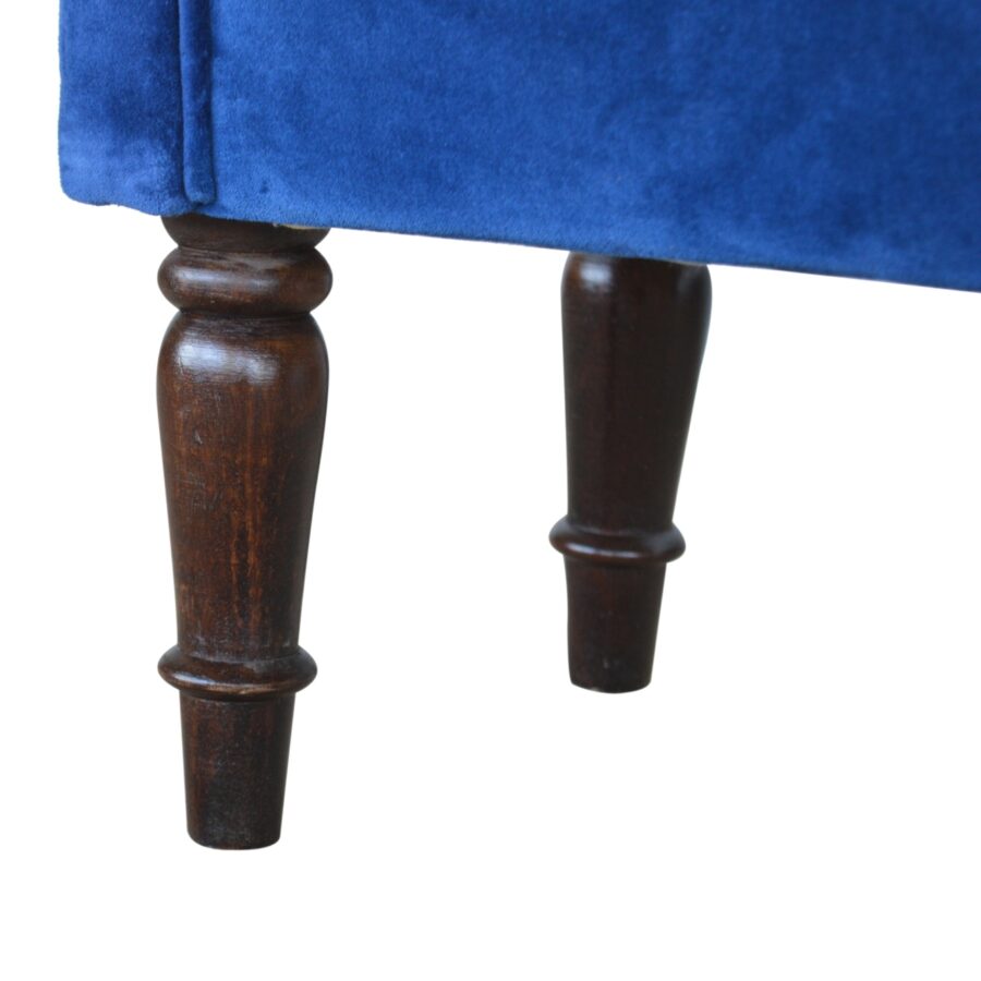 You and Me Velvet Embrace Bench – Royal Blue