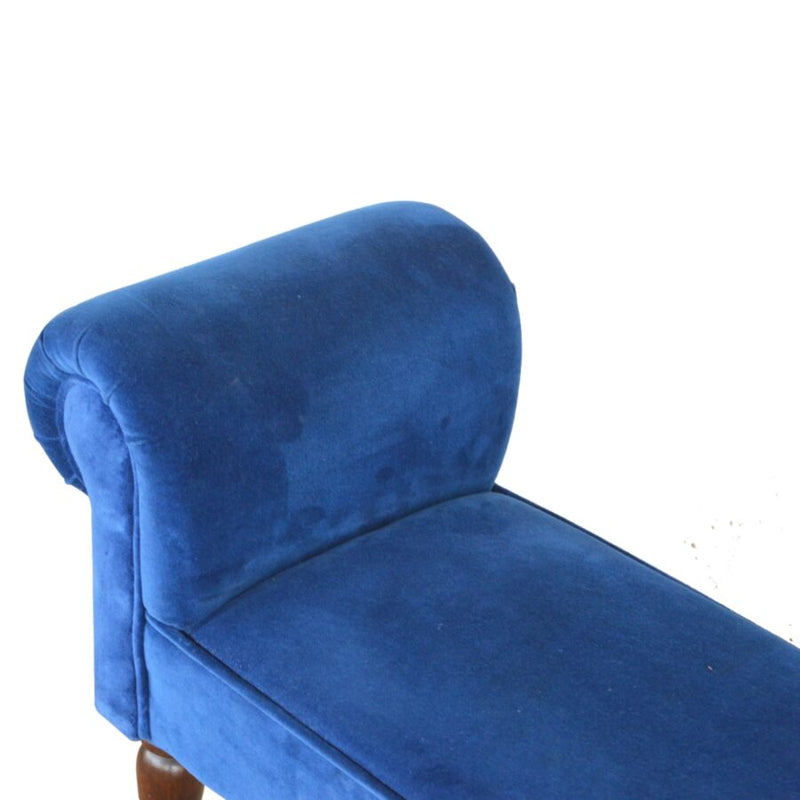 You and Me Velvet Embrace Bench – Royal Blue