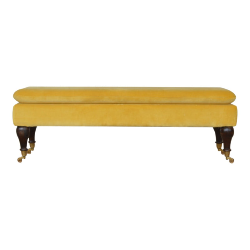 Velvet Glider Bench - Choose Your Favourite Colour