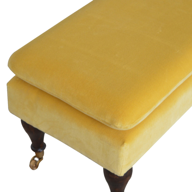 Velvet Glider Bench - Choose Your Favourite Colour