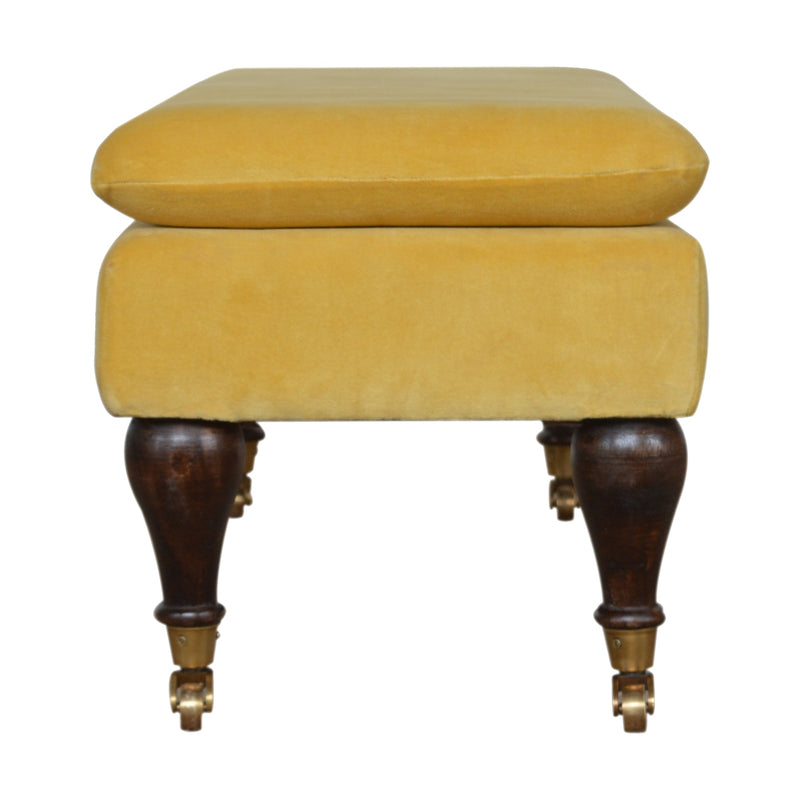 Velvet Glider Bench - Choose Your Favourite Colour