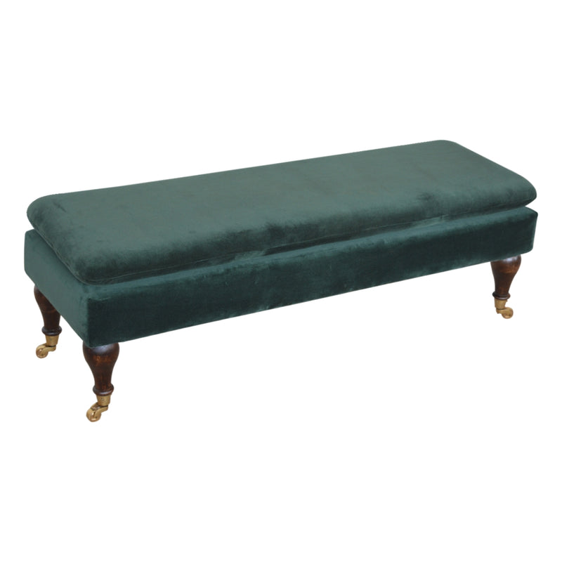 Velvet Glider Bench - Choose Your Favourite Colour