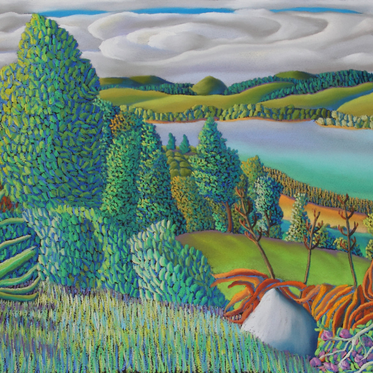T-Point Leigh New Zealand Original Pastel