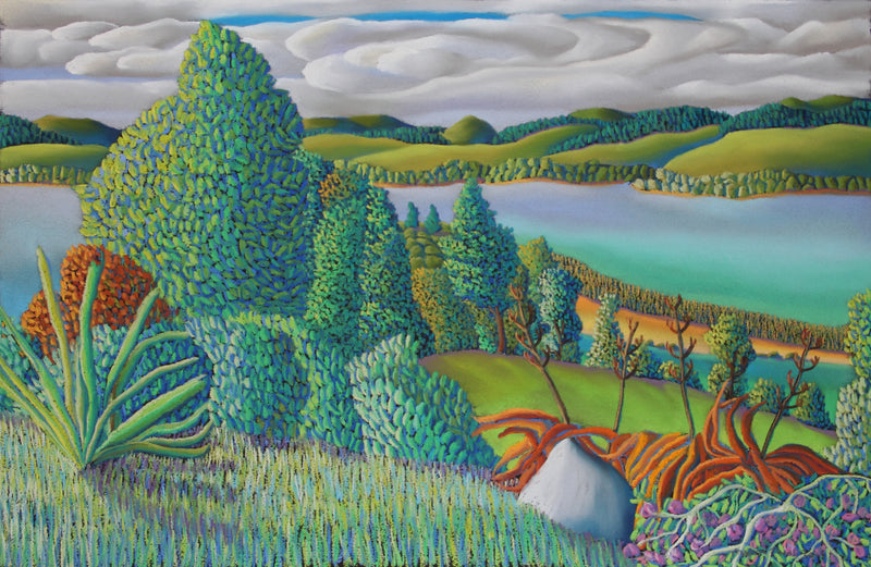 T-Point Leigh New Zealand Original Pastel