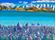 Lake Tepako New Zealand - Original Pastel